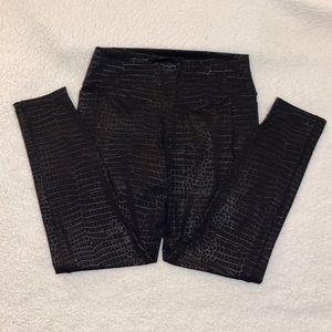 Pink Snakeskin Leggings